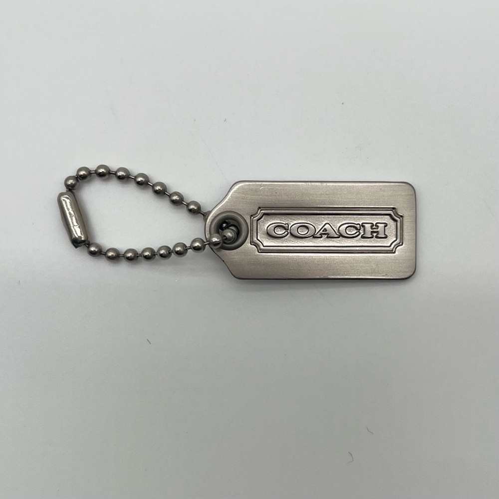 COACH Vintage Metal Silver Hang Tag